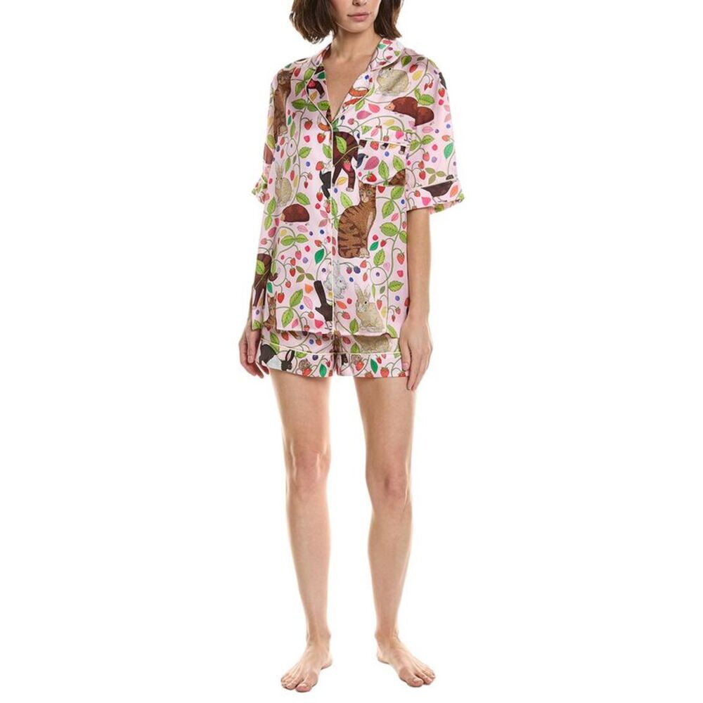 Karen Mabon Womens  2Pc Print Pajama Set